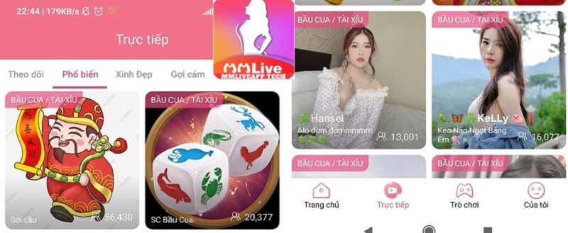 Tài khoản Mmlive